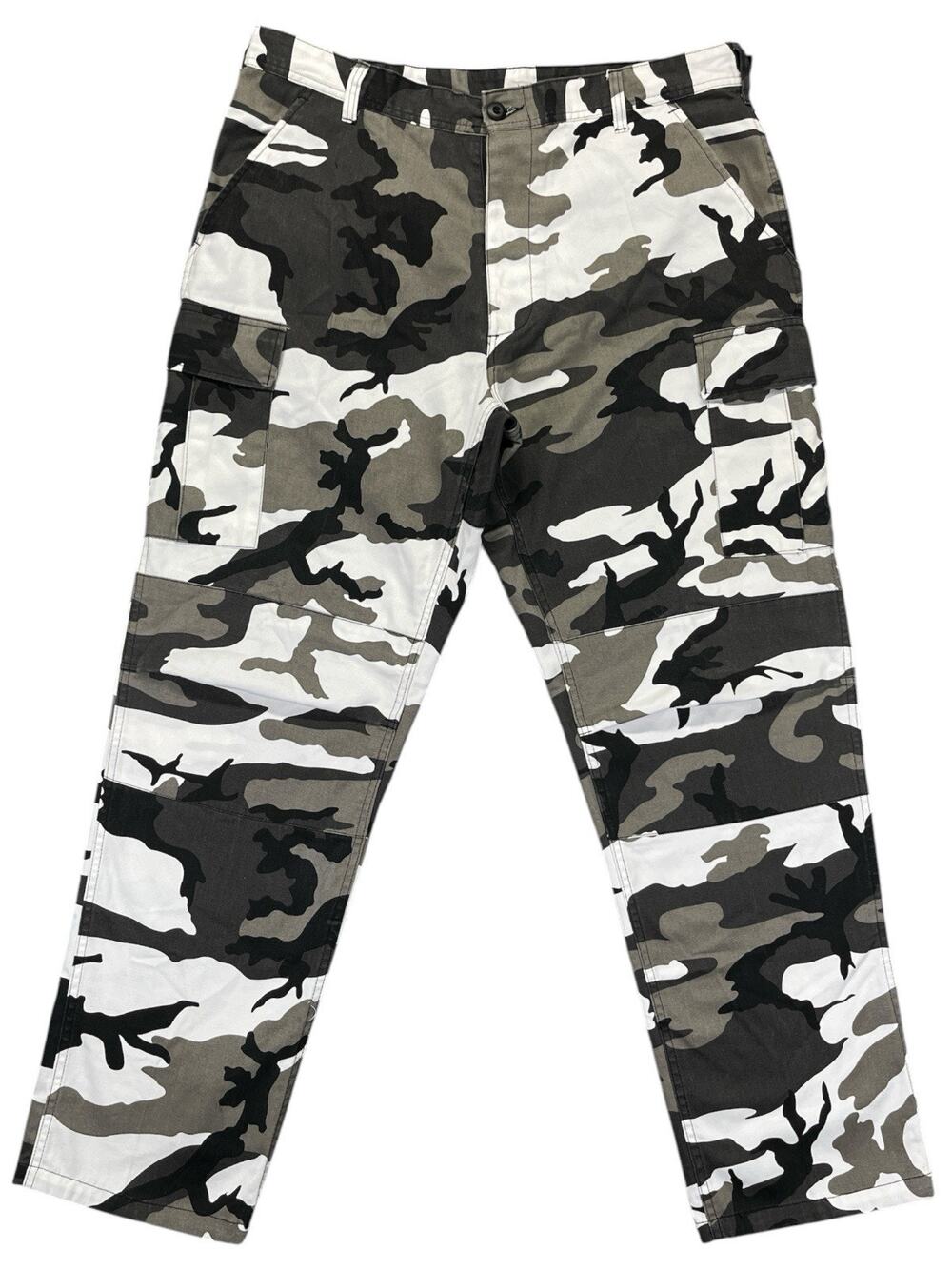 Rothco BDU Camo Pants Large Regular Tactical Military Cargo 35–39 Waist